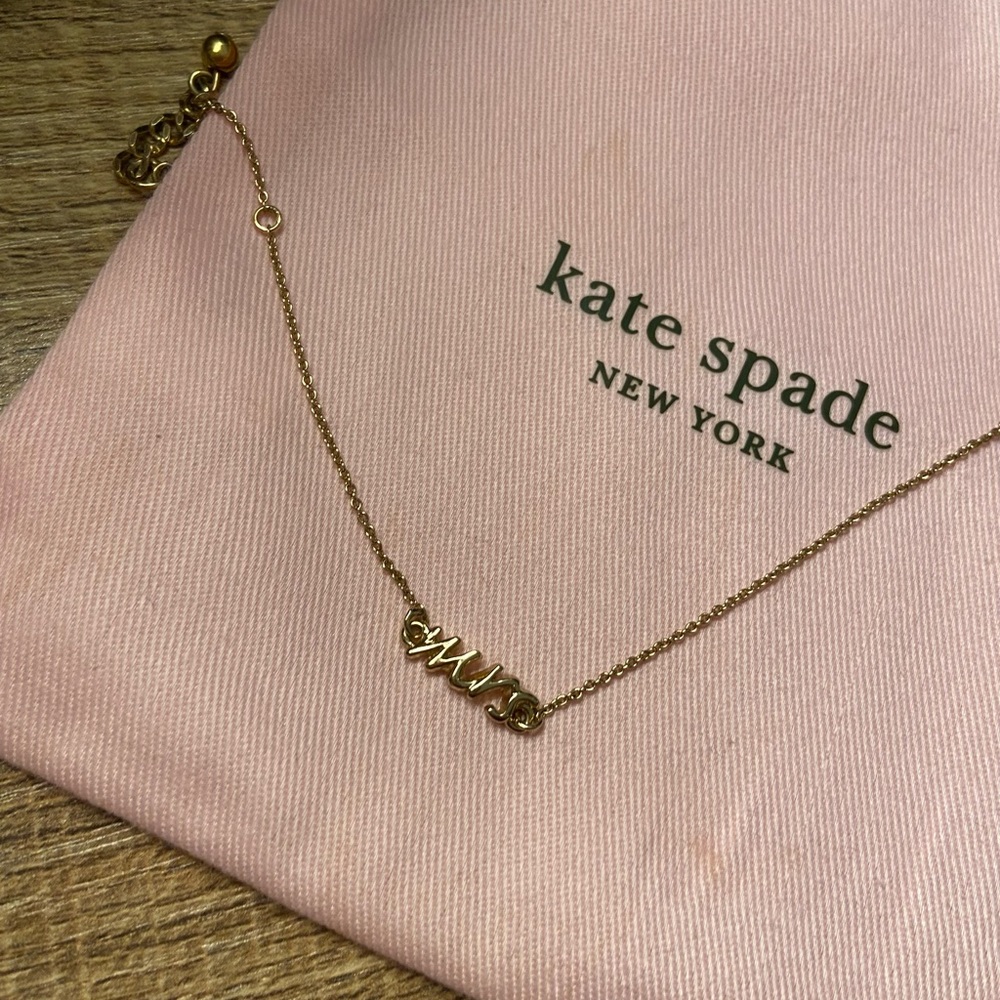 Kate Spade “Mrs” bridal gold bracelet